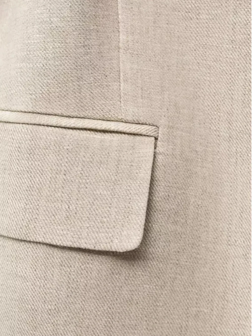 [NWT] Mango Suit Linen Blazer with Belt - XS
